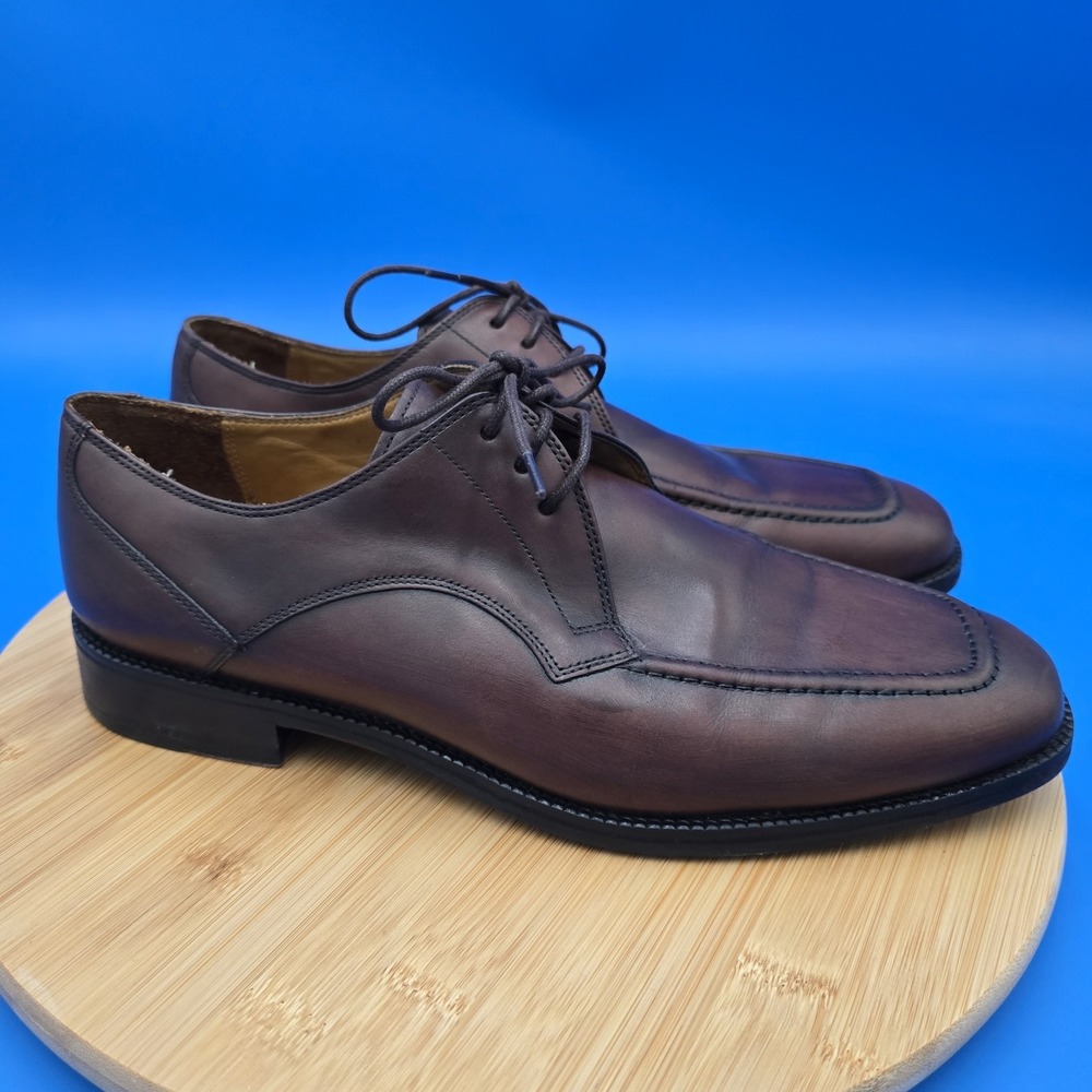 Cole HAAN Eaton Apron Toe Lace Up Oxford Dress Shoe Men 10M Brown C07138